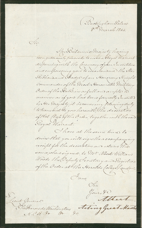 Lot 196 Prince Albert Signed Letter