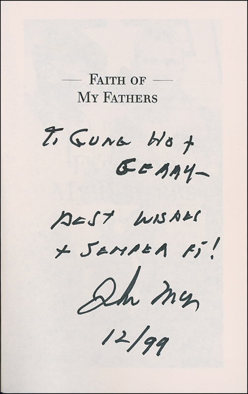 Lot 333 John McCain: John McCain