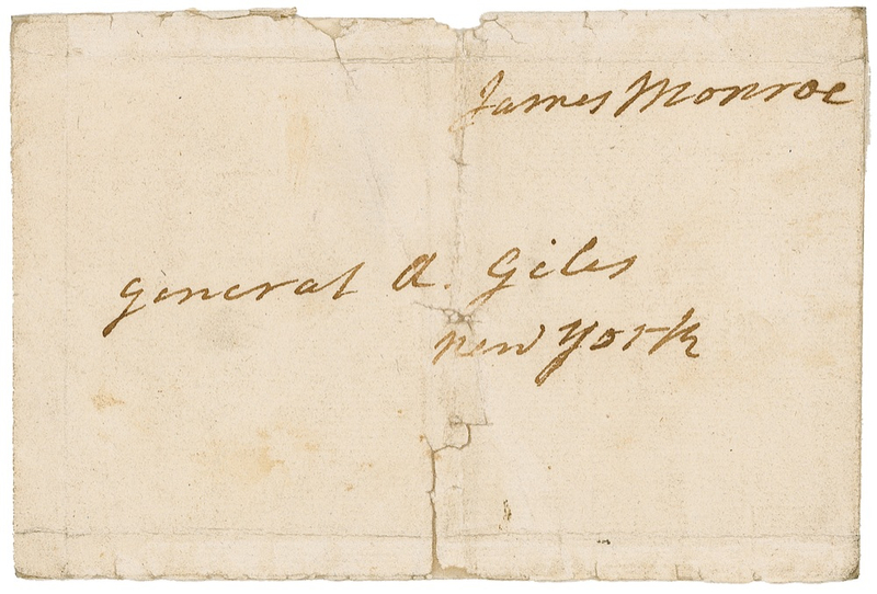 Lot 118 James Monroe: James Monroe