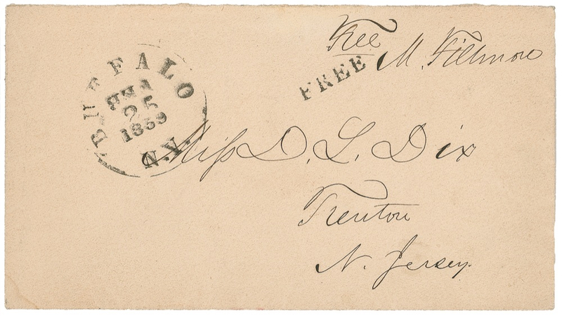 Lot 56 Millard Fillmore: To a prominent social reformer