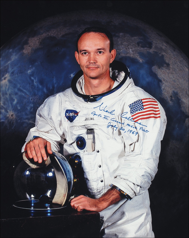 Lot 512 Michael Collins: Beautiful oversized Collins photo
