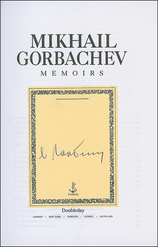 Lot 277 Mikhail Gorbachev: Mikhail Gorbachev
