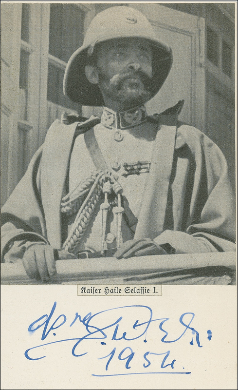 Lot 377 Haile Selassie: Haile Selassie