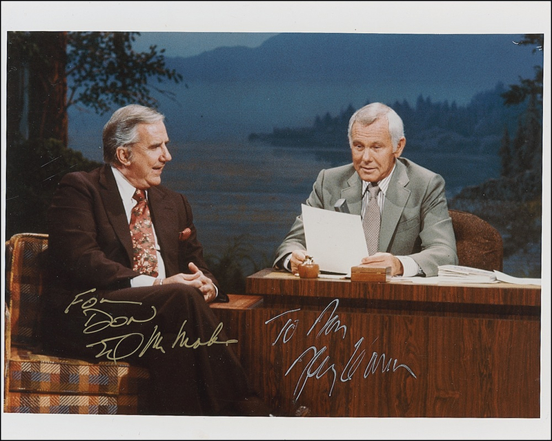 Lot 970 Johnny Carson and Ed McMahon: Johnny Carson and Ed McMahon