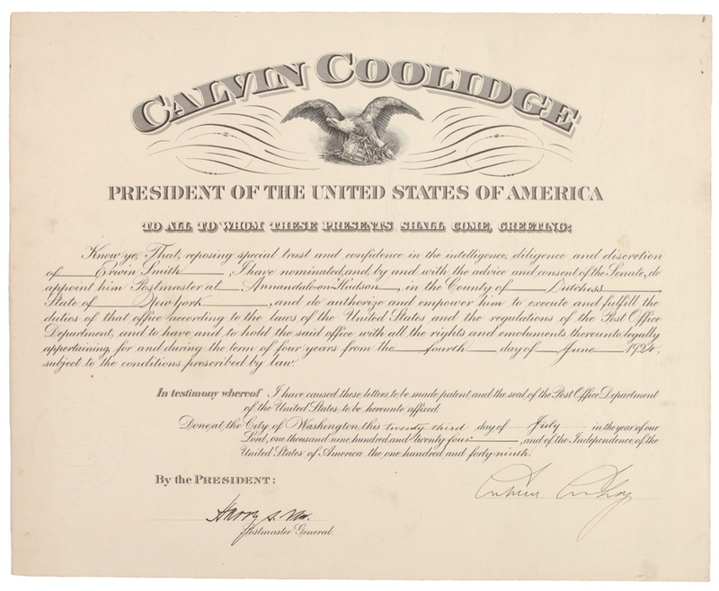 Lot 40 Calvin Coolidge: Calvin Coolidge