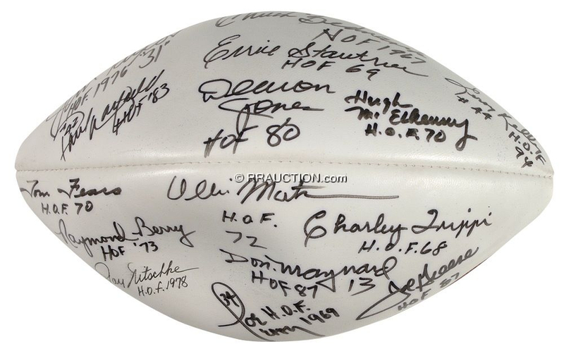 Lot 1394 Football Hall of Famers: Football Hall of Famers