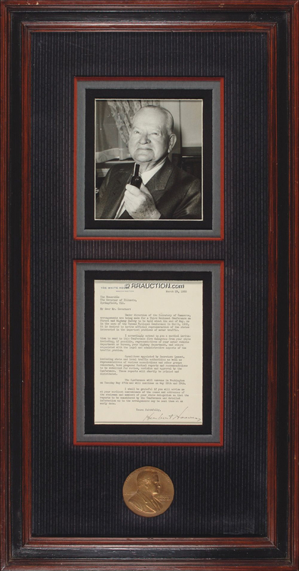 Lot 90 Herbert Hoover: “The important problems of motor traffic”