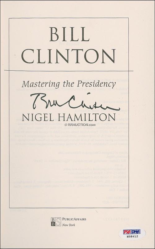 Lot 33 Bill Clinton: Bill Clinton