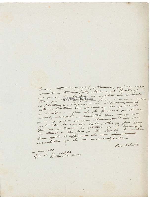 Lot 305 Alexander von Humboldt: Alexander von Humboldt