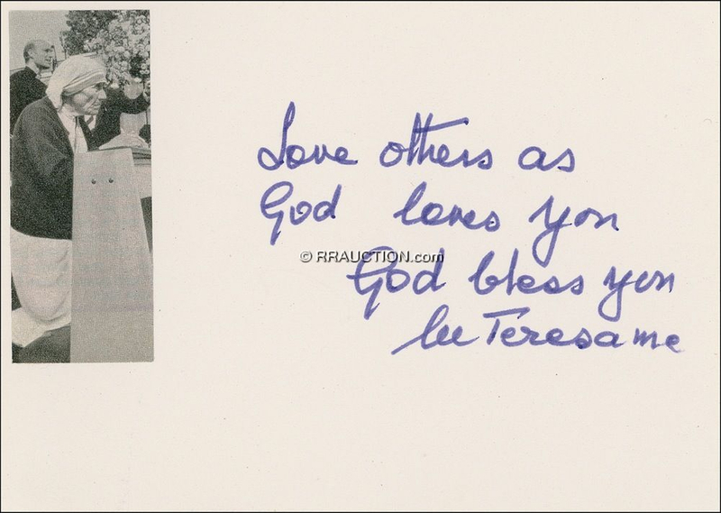 Lot 340 Mother Teresa: Mother Teresa