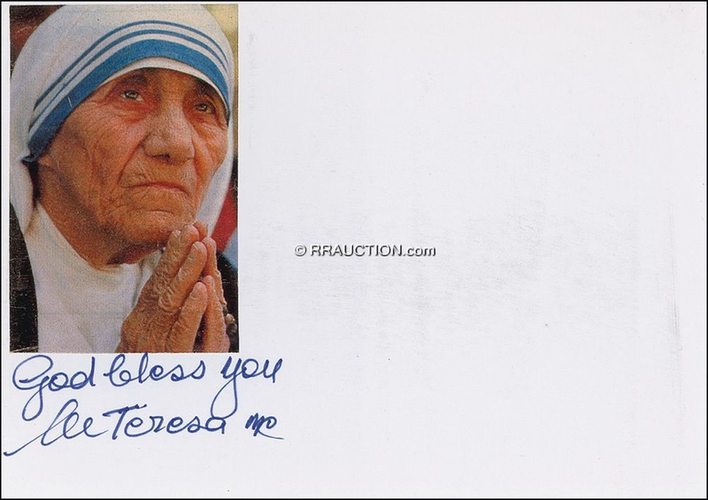 Lot 341 Mother Teresa: Mother Teresa