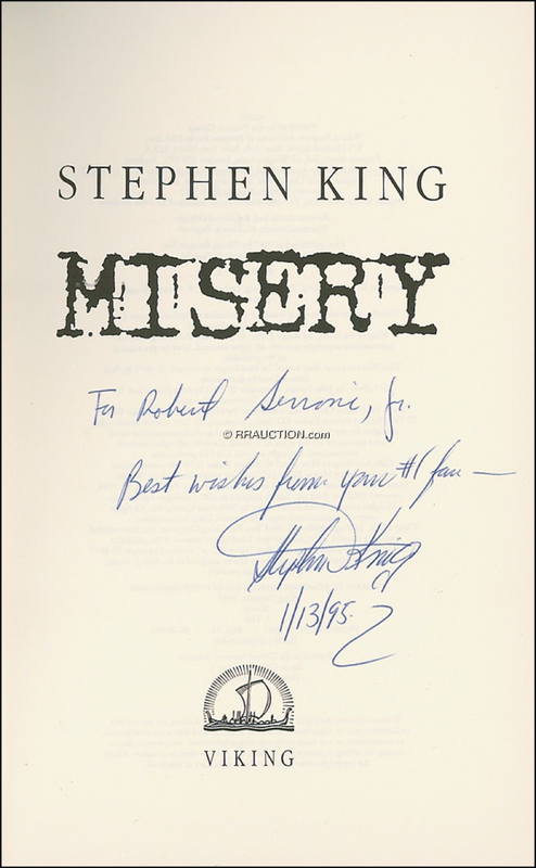 Lot 595 Stephen King: Stephen King