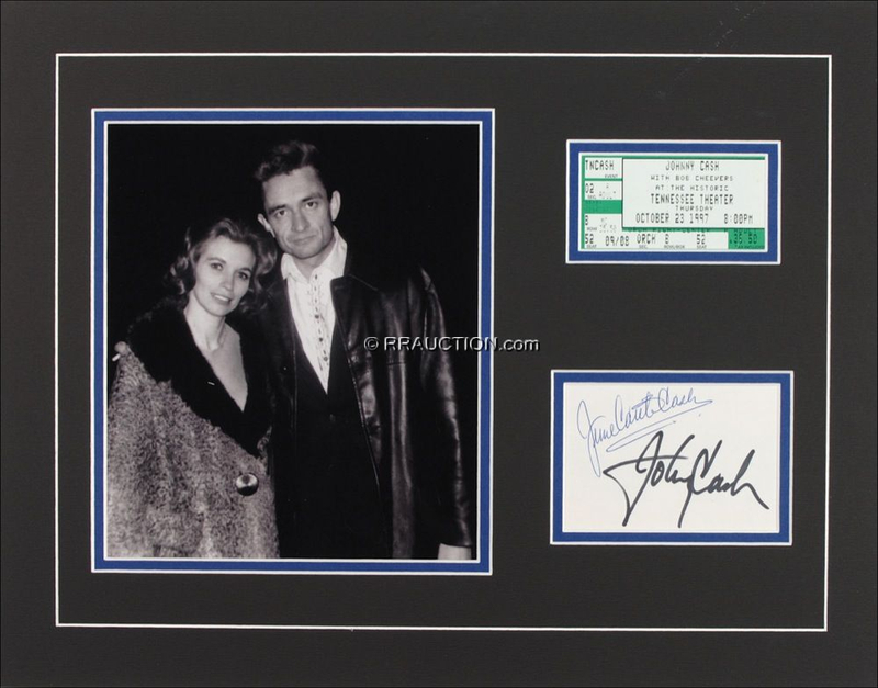Lot 753 Johnny and June Carter Cash: Johnny and June Carter Cash
