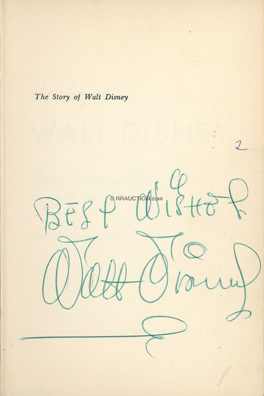 Lot 671 Walt Disney: THE MEN AND THE MAGIC: DISNEY and more than 30 members of his studio, including four of the ?Nine Old Men,? sign his biography