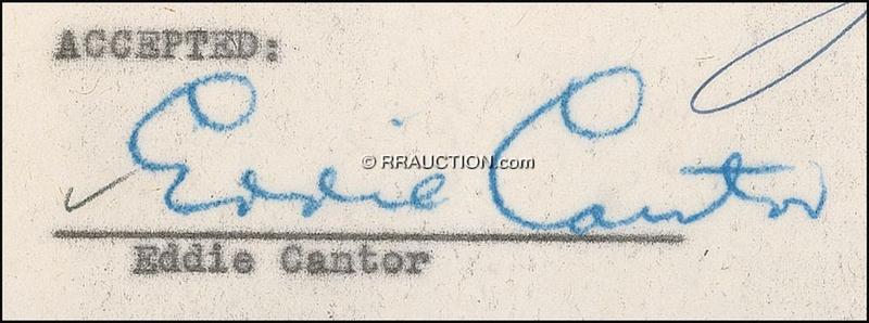 Lot 964 Eddie Cantor: Eddie Cantor