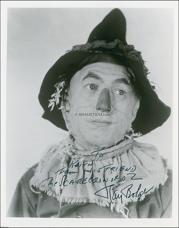 Lot 1282 Wizard of Oz: Ray Bolger: Wizard of Oz: Ray Bolger