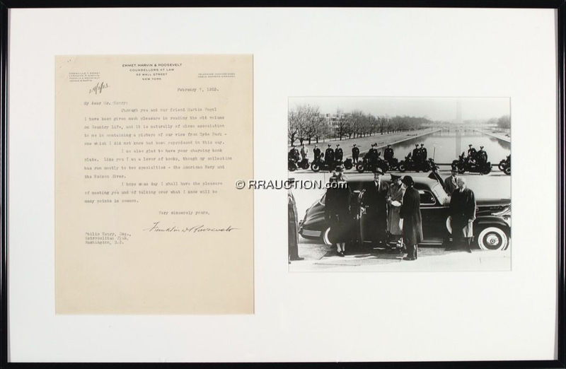 Lot 146 Franklin D. Roosevelt: The future president as bibliophile