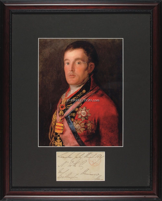 Lot 493 Duke of Wellington: Duke of Wellington