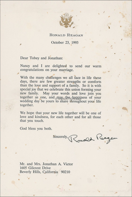Lot 133 Ronald Reagan: Family values in action