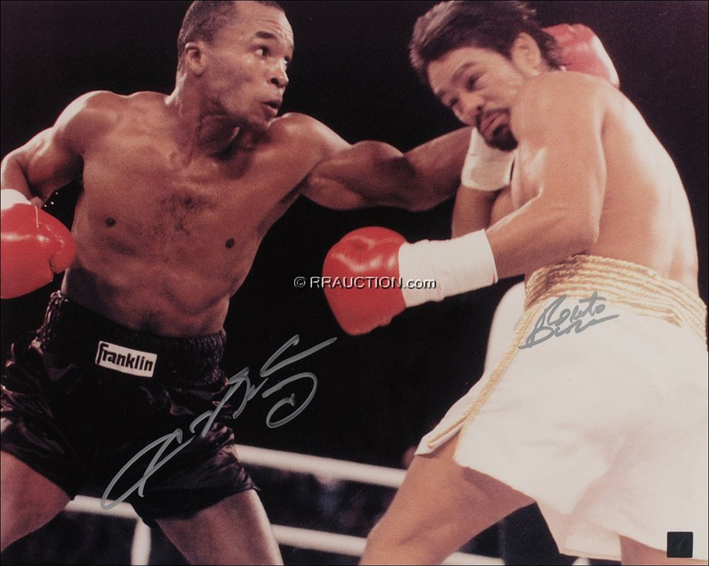 Lot 1466 Sugar Ray Leonard and Roberto Duran: Sugar Ray Leonard and Roberto Duran