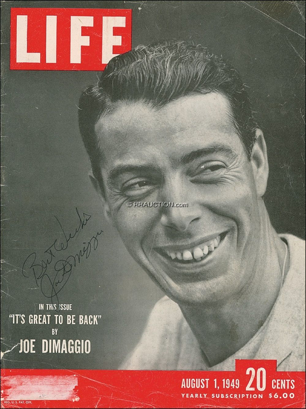 Lot 1381 Joe DiMaggio: Joe DiMaggio