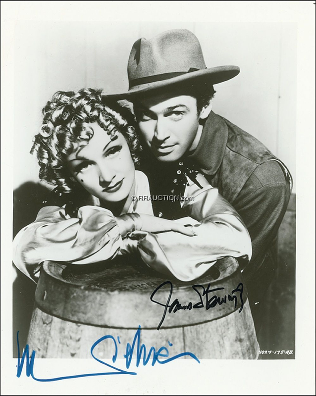 Lot 1240 James Stewart and Marlene Dietrich: James Stewart and Marlene Dietrich