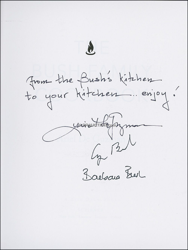Lot 12 George and Barbara Bush: George and Barbara Bush