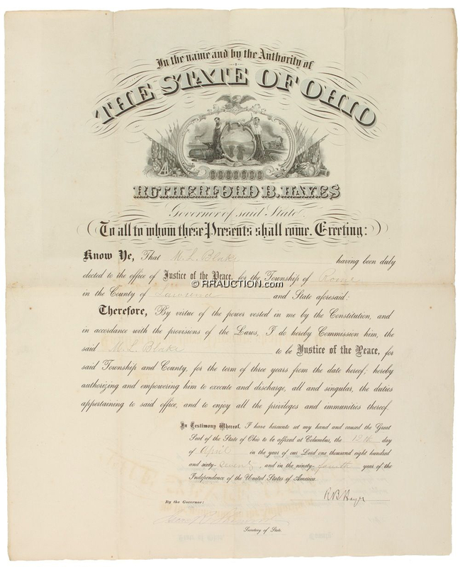 Lot 87 Rutherford B. Hayes: Rutherford B. Hayes