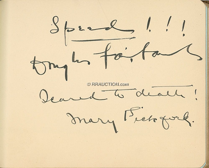 Lot 1015 Douglas Fairbanks and Mary Pickford: Douglas Fairbanks and Mary Pickford