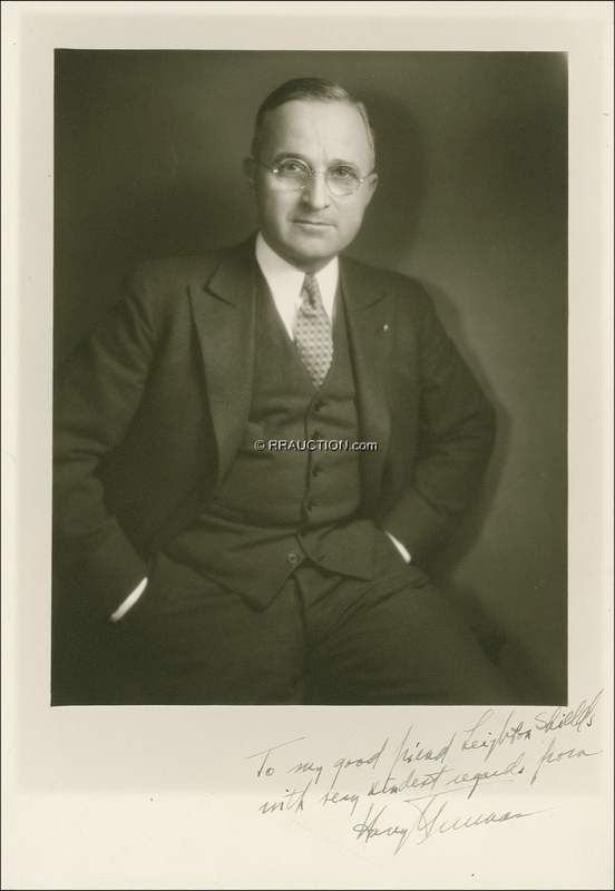 Lot 166 Harry S. Truman: Harry S. Truman