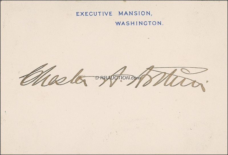 Lot 8 Chester A. Arthur: Chester A. Arthur