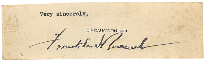 Lot 151 Franklin D. Roosevelt: Franklin D. Roosevelt