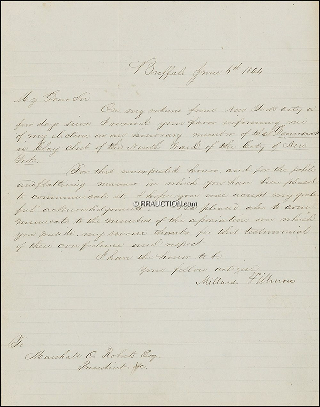 Lot 57 Millard Fillmore: Millard Fillmore