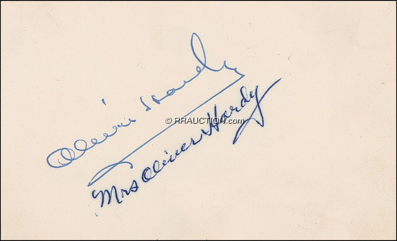 Lot 1059 Oliver and Lucille Hardy: Oliver and Lucille Hardy