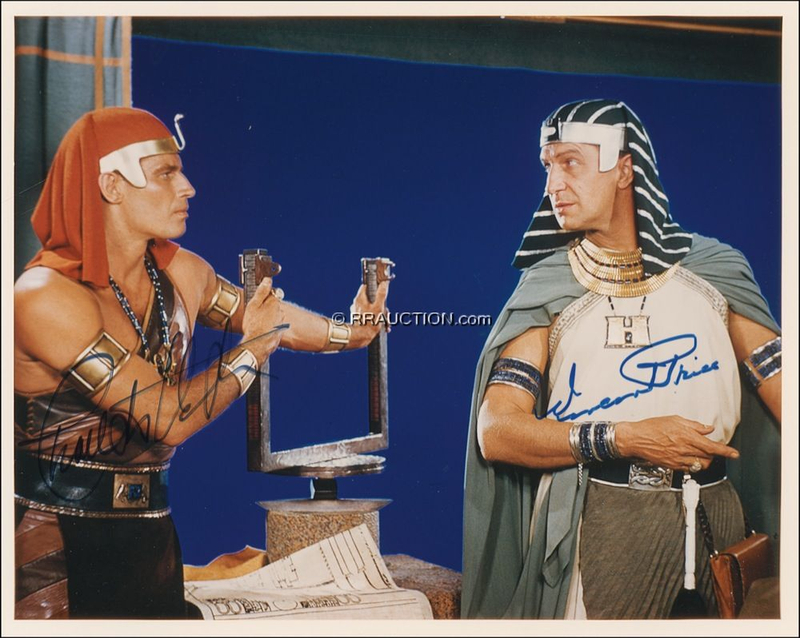 Lot 1071 Charlton Heston and Vincent Price: Charlton Heston and Vincent Price