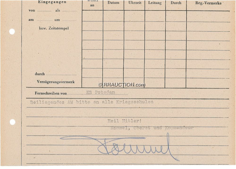 Lot 484 Erwin Rommel: Erwin Rommel