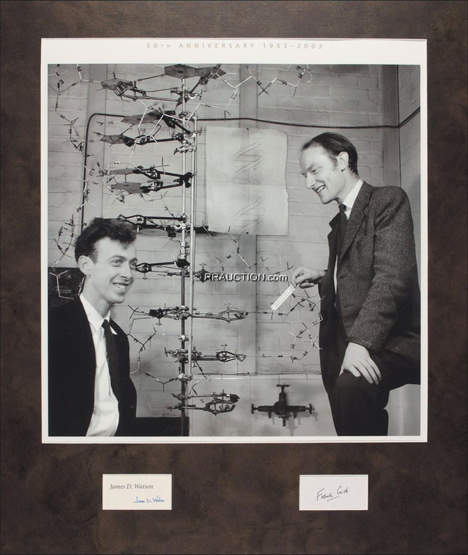 Lot 407 James D. Watson and Francis Crick: James D. Watson and Francis Crick