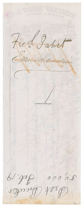 Lot 360 Frederick Pabst: Frederick Pabst