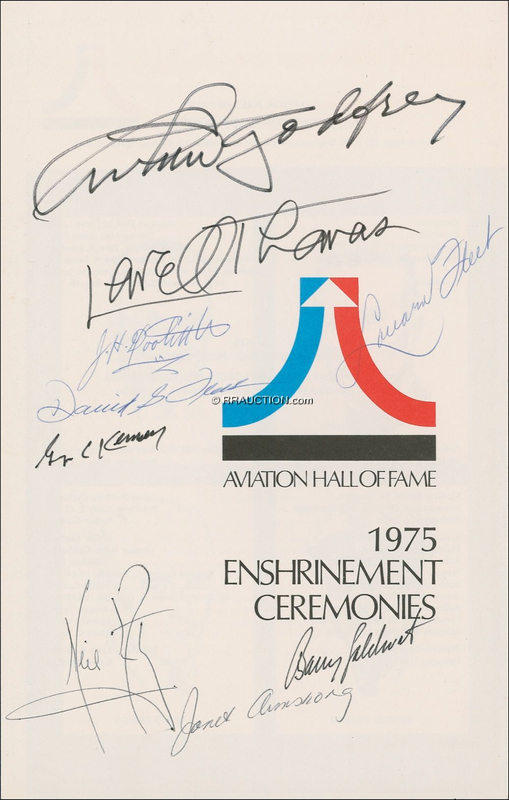 Lot 506 Neil Armstrong and Aviation Hall of Famers: Neil Armstrong and Aviation Hall of Famers