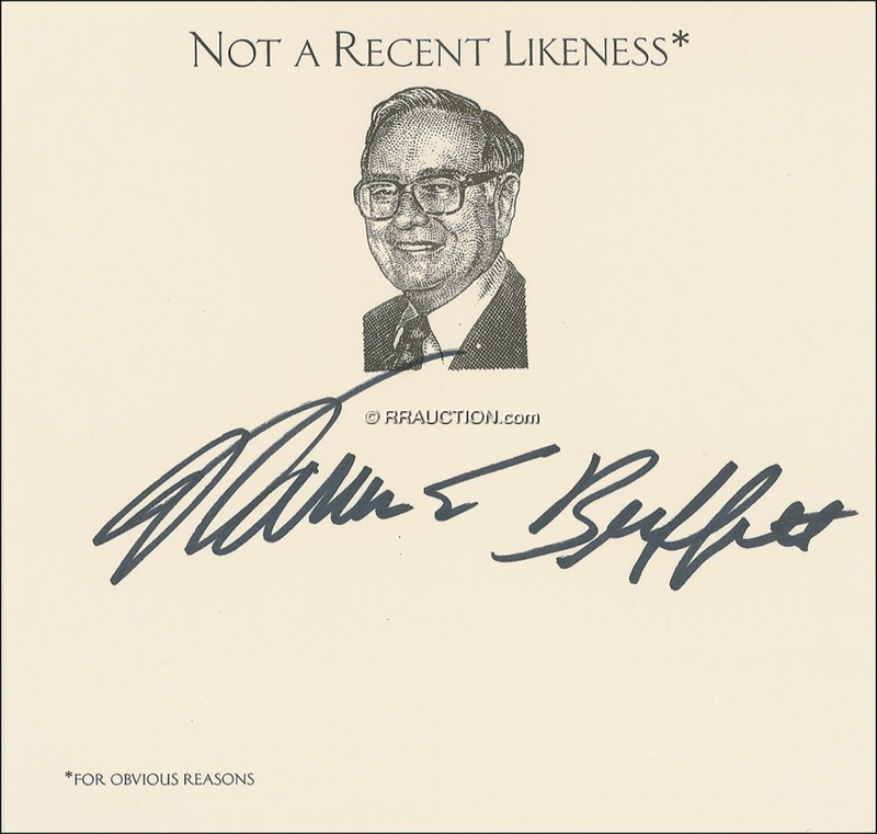 Lot 218 Warren Buffett: Warren Buffett