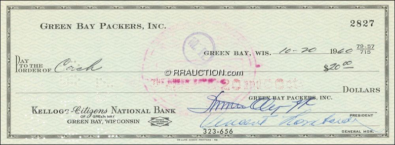 Lot 1469 Vince Lombardi: Vince Lombardi