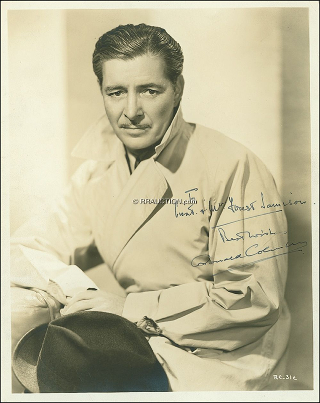 Lot 980 Ronald Colman: Ronald Colman