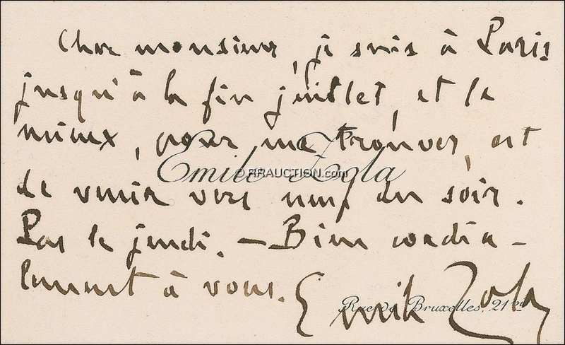 Lot 662 Emile Zola: Emile Zola