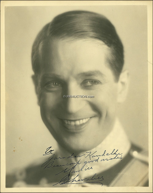 Lot 976 Maurice Chevalier: Maurice Chevalier
