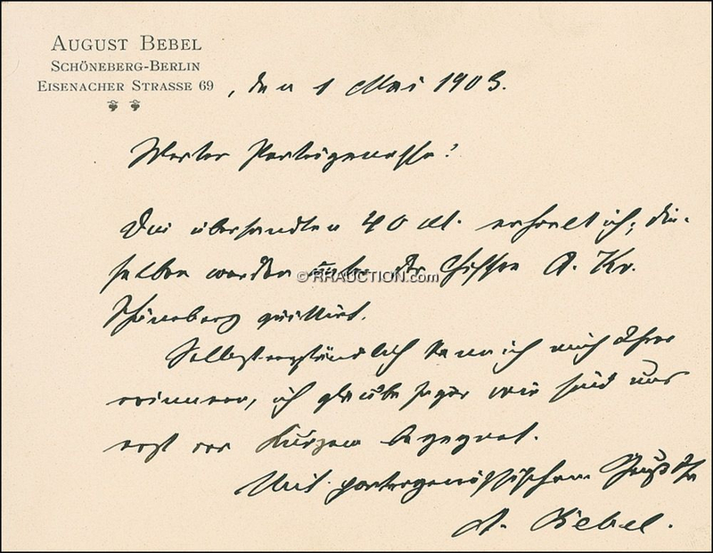 Lot 205 August Bebel: August Bebel