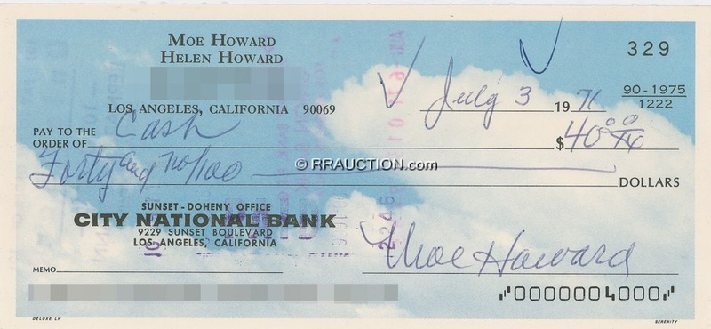 Lot 1257 Three Stooges: Moe Howard: Three Stooges: Moe Howard