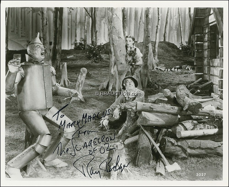 Lot 1284 Wizard of Oz: Ray Bolger: Wizard of Oz: Ray Bolger