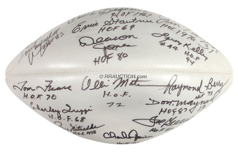 Lot 1395 Football Hall of Famers: Football Hall of Famers