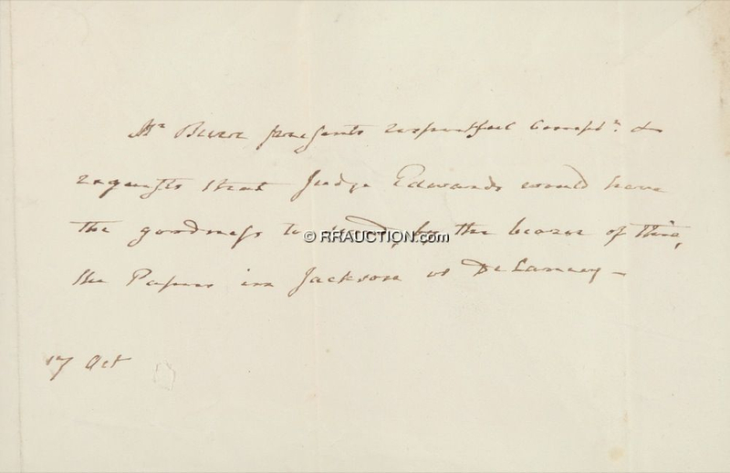 Lot 219 Aaron Burr: Aaron Burr