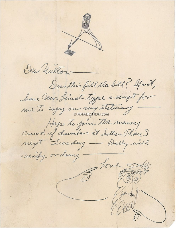 Lot 588 Al Hirschfeld: Al Hirschfeld